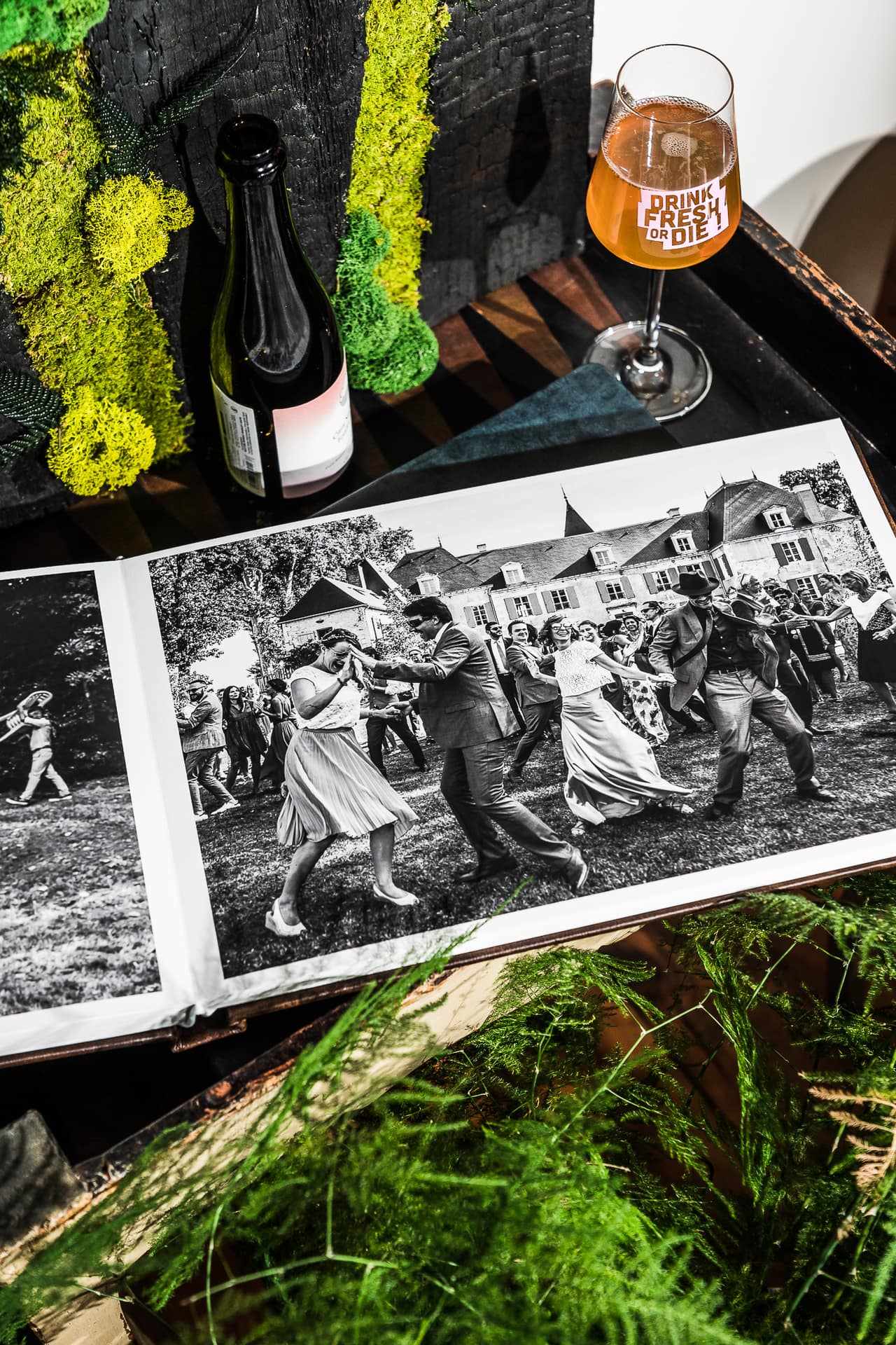 Livres photos haut de gamme de mariage en cuir de Toscane par Dreambooks Pro et Henri Deroche